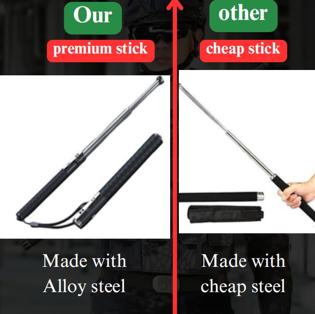 Black Foldable Self-Defense Stick