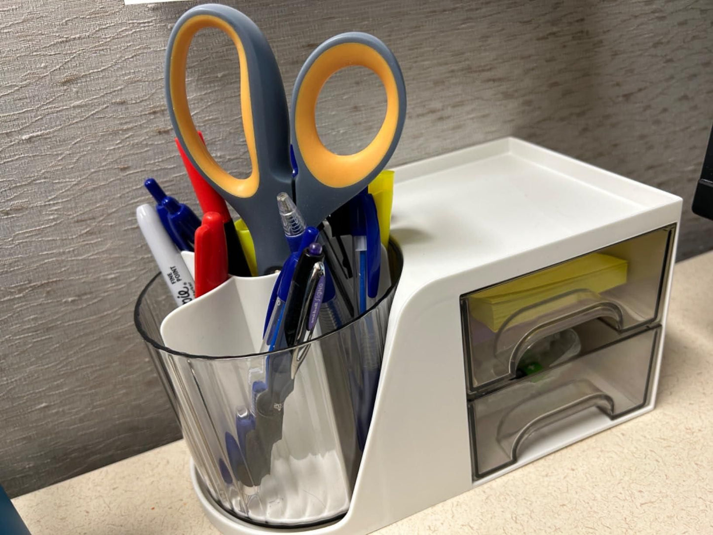 Aesthetic White Desk Organizer
