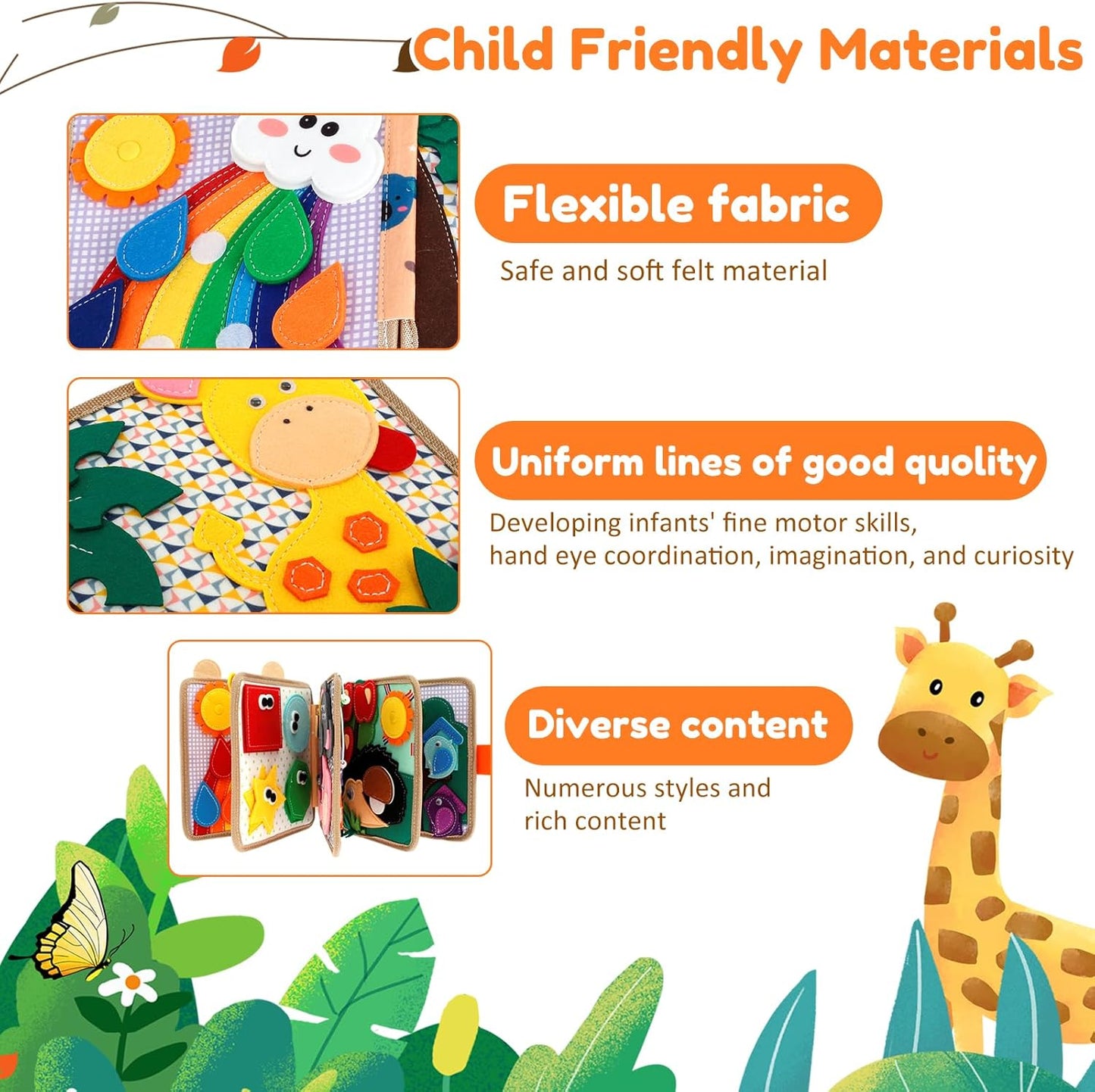 Montessori Soft Busy Book