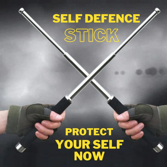 Black Foldable Self-Defense Stick