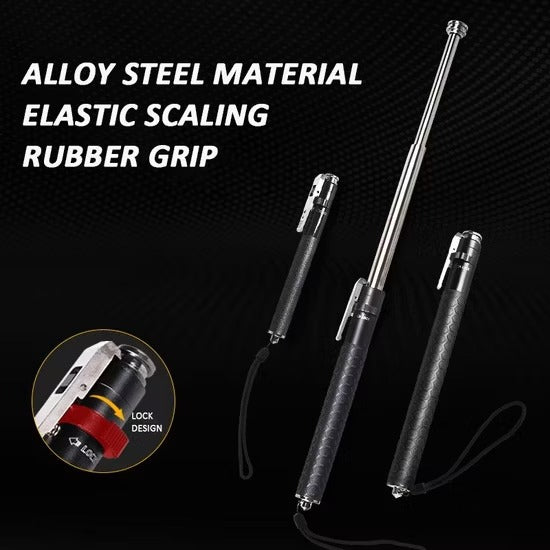 Black Foldable Self-Defense Stick