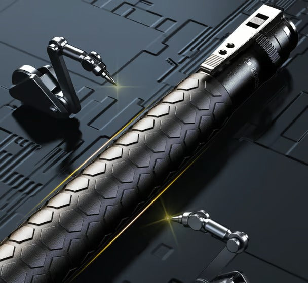 Black Foldable Self-Defense Stick